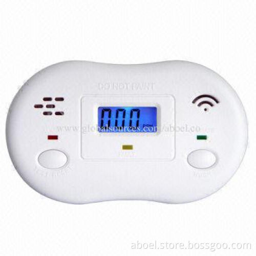 Battery-operated Carbon Monoxide Detector with 12V DC Adapter, Optional